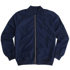 Bikin.co - Jaket Bomber Navy Depan
